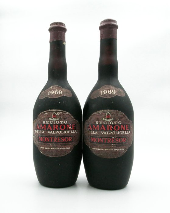 1969 Montresor - Recioto Amarone della Valpolicella - Venetien DOC - 2 Flasche (0,72 l)