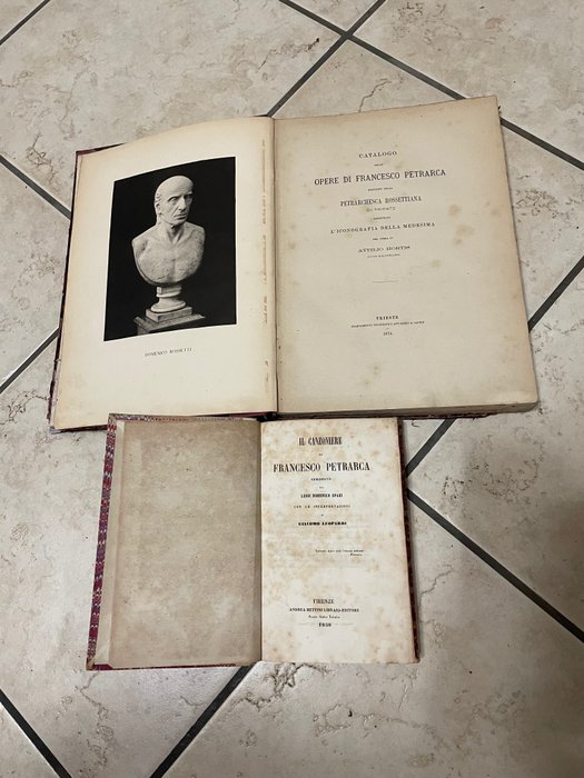 A. Hortis / F. Petrarca - Catalogo Delle Opere Di Francesco Petrarca / Il canzoniere di Francesco Petrarca - 1858