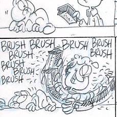 Davis, Jim – 1 Original preliminary page – Garfield – Sunday comic art – 1990