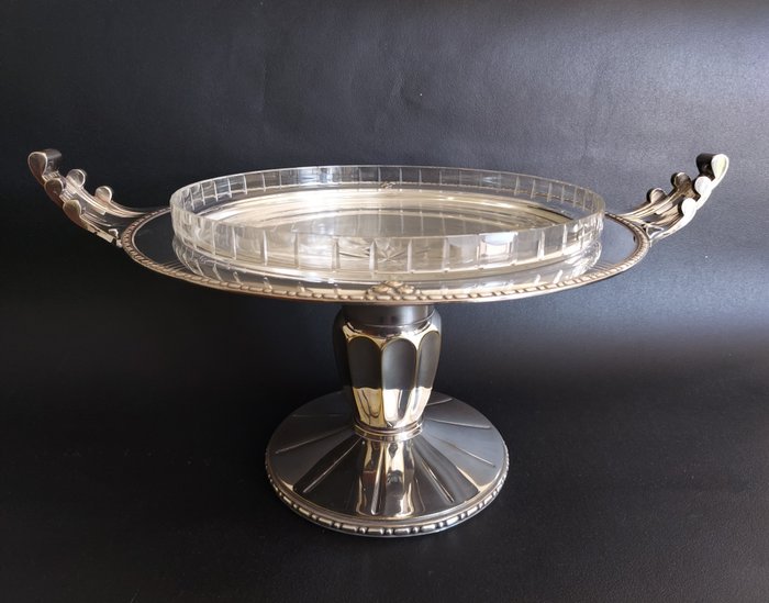 Roux -Marquiand, Lyon - Cake stand - Silver-plated