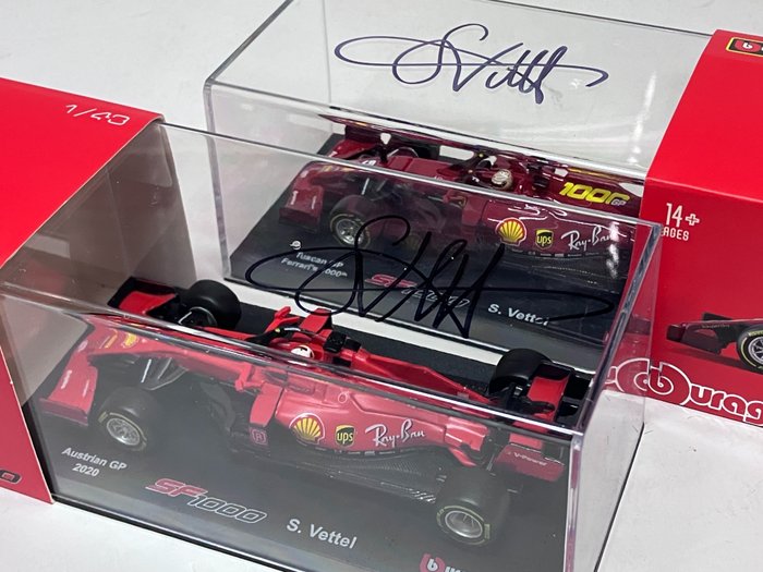 Ferrari - Sebastian Vettel - 2020 - Skala 1/43 modelbil 