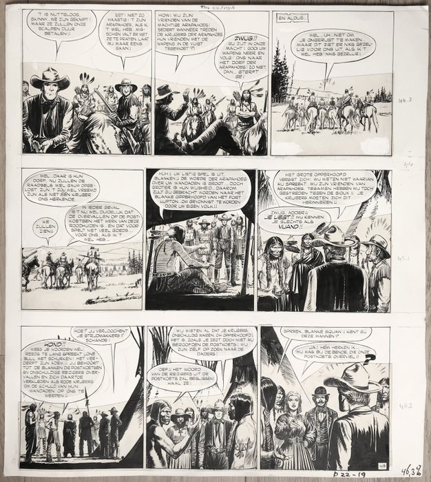 Kresse, Hans G. - 1 Original page - Matho Tonga - De Laatste der Mandan's - 1969