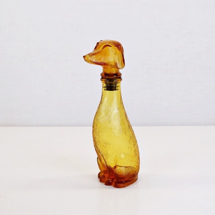 Vetrerie di Empoli - Dekanter - Seltener Dekanter oder eine Flasche in Hundeform - Glas