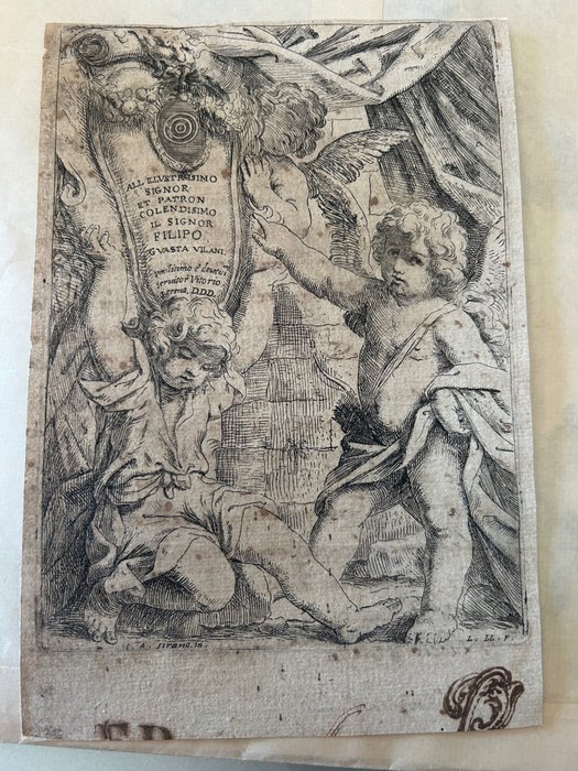 Lorenzo Loli (Bologna 1612 / 1691) - Lo stemma Guasta Villani