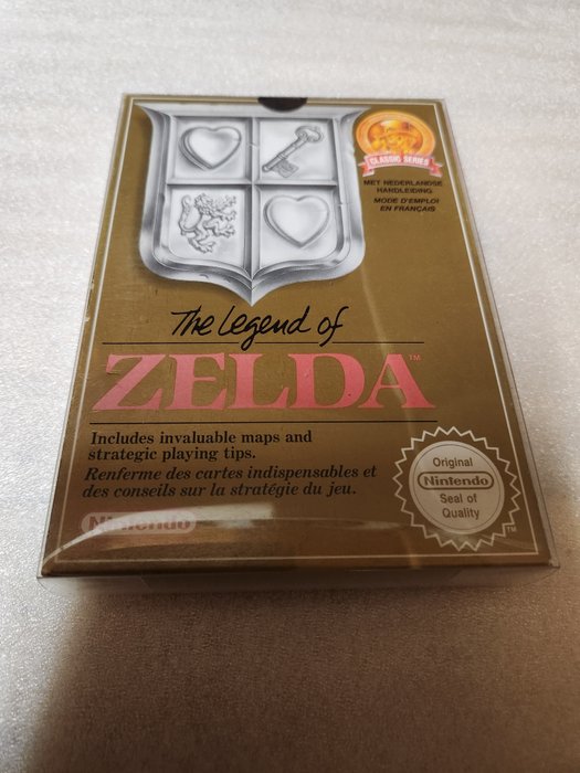 Nintendo - NES - The Legend of Zelda classic version (grey cart) - Videopeli - Alkuperäispakkauksessa