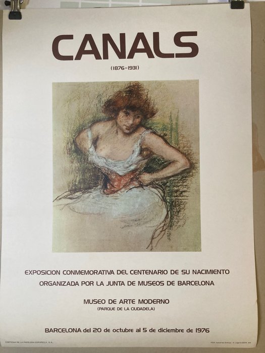 Canals Museo arte moderna Barcelona - Canals - EXPOSICION CONMEMORATIVA DEL CENTENARIO DE SU NACIMIENTO 1976 - 1970s
