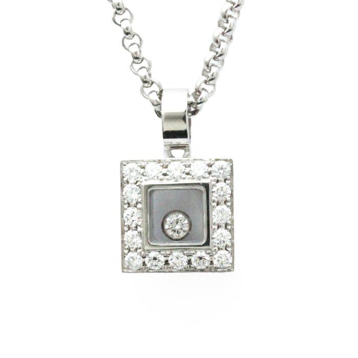 Chopard - Collar con colgante - Happy Diamonds - 18 quilates Oro blanco 