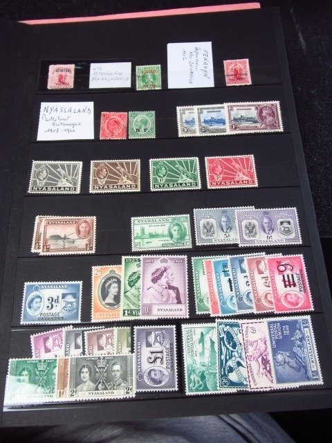 英國殖民地  - 包括尼亞薩蘭、郵票收藏