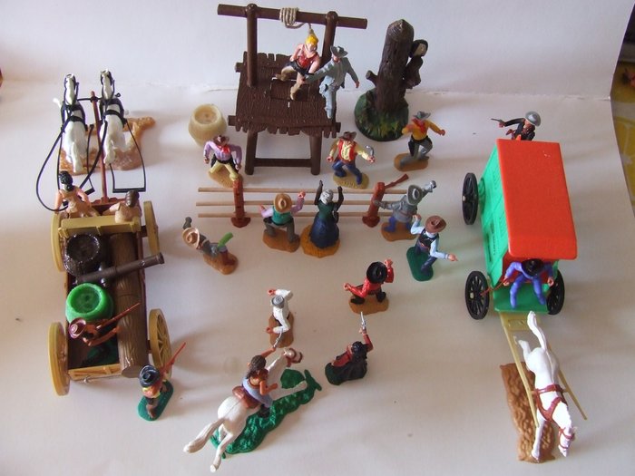 Timpo Toys, Timpo Code 3 - Figur - O enforcamento da Bandida Oeste  (33) - Plast