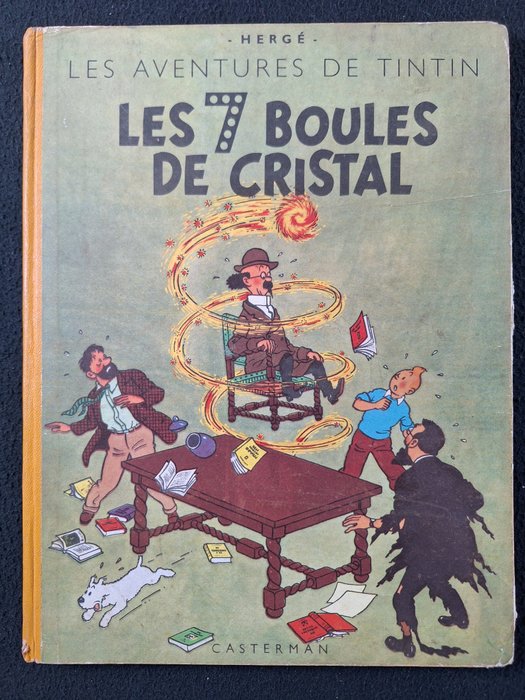 Tintin T13 - Les 7 boules de cristal (B2) - C - 1 Album - Pierwsze Wydanie - 1948
