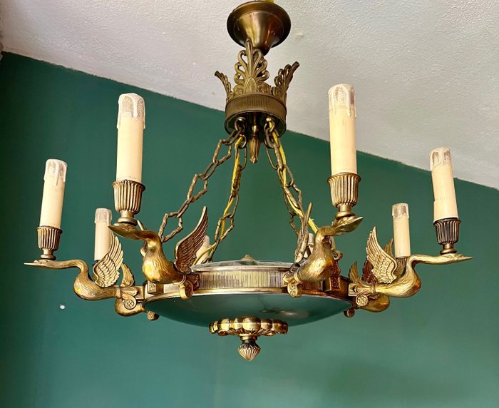 Ceiling lamp - bronze and metal
