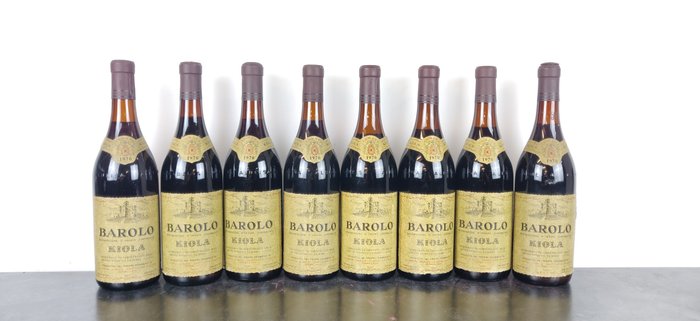 1970 Kiola - Barolo - 8 Bottles (0.72L)
