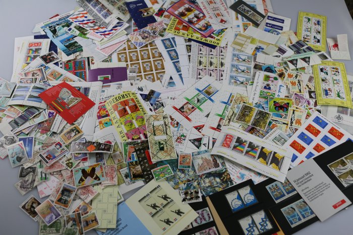 各种各样的  - 世界精选一批不同品质的邮票