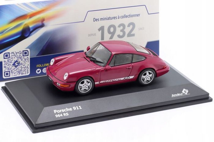 Solido 1:43 - 模型運動車 - Porsche (911) 964 RS
