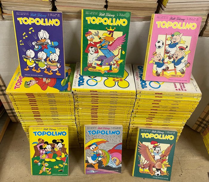 Topolino 1001/1100 - Sequenza completa - 100 Comic - Első kiadás - 1975/1977