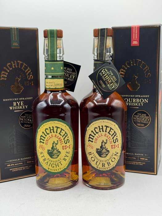 Michter's - Single Barrel Straight Rye & Small Batch Bourbon  - 700ml - 2 bottles