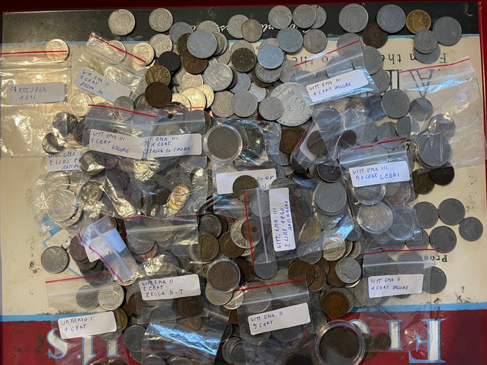 Italien, Königreich Italien. Lotto di circa 720 monete. da Vittorio Emanuele II a Vittorio Emanuele II - 1861/1945  (Ohne Mindestpreis)