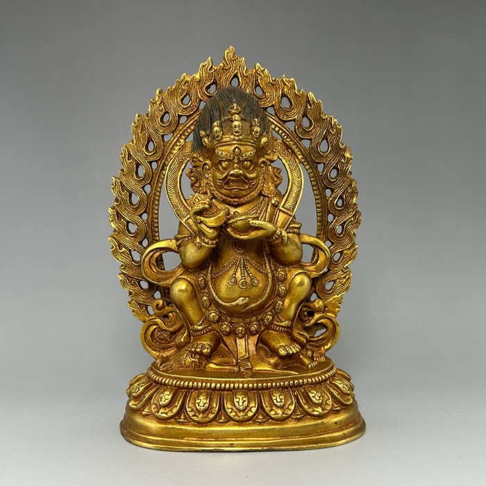 Tiibetin Buddha Mahakalan patsas - Metalli - Nepali - Moderni