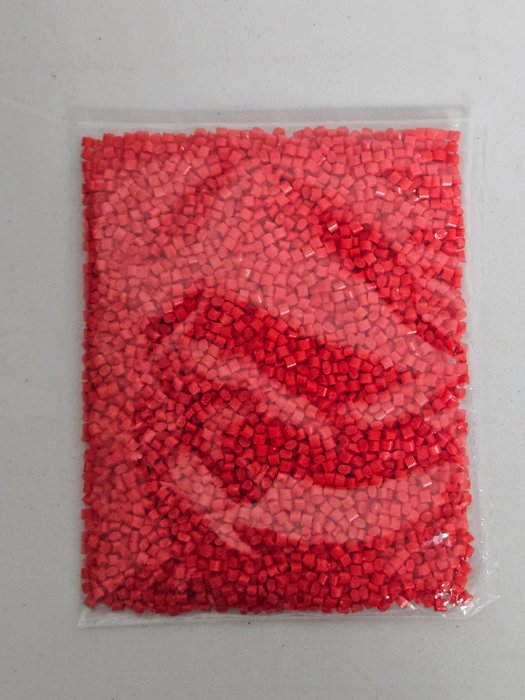 Lego - 50 gram rode LEGO granulaat korrels in gesealde verpakking! Extreem zeldzaam!