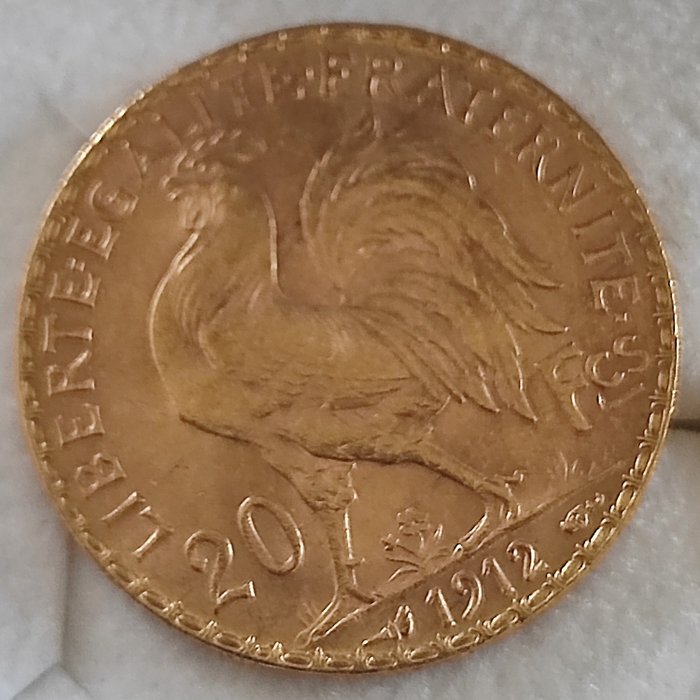 法國. Third Republic (1870-1940). 20 Francs 1912 Marianne  (沒有保留價)