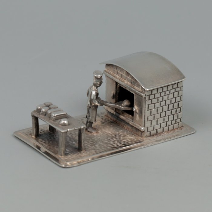 Begeer - Bakker bij Oven *NO RESERVE* - Miniaturowa figura - Srebro