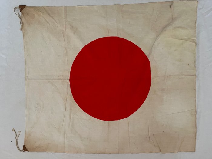 Régi második világháborús háború Japán birodalmi japán hadsereg zászlaja - felkelő nap - Zászló