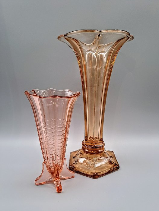 Val Saint Lambert - Charles Graffart & René Delvenne - Vase (2)  - Halbkristall