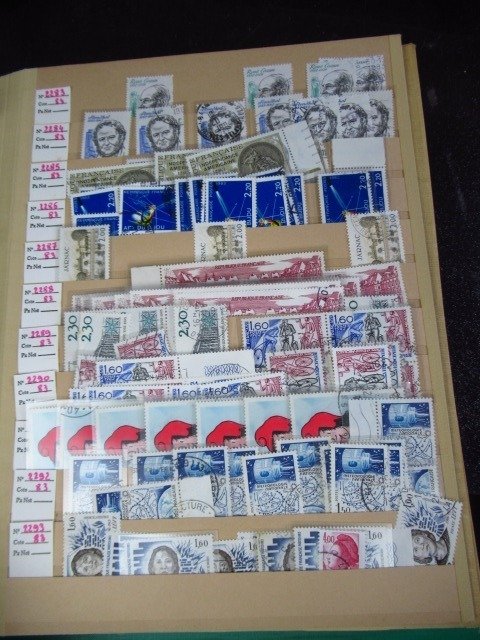 Frankreich 1982/1988 - hervorragende Briefmarkensammlung