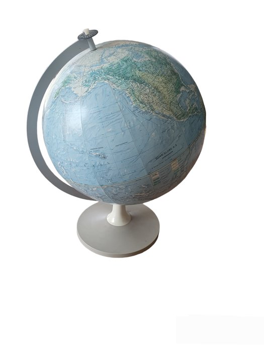 Globus - Scan-Globe A / S Denemarken - 1965 - In 3D mit Relief ausgeführt