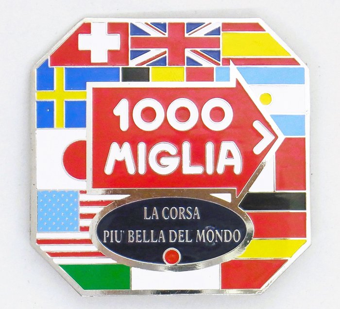 Placca 1000 Miglia - Italia - tardo XX