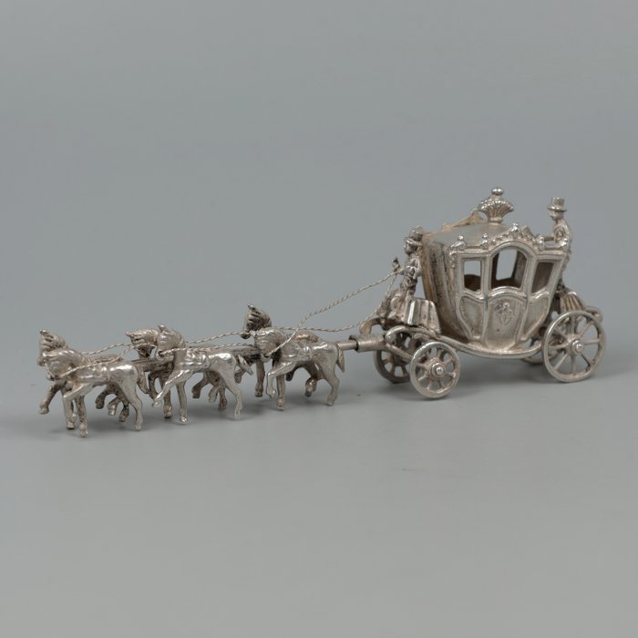 Bos & Zoon - Koninklijke Koets *NO RESERVE* - Miniaturfigur - Silber