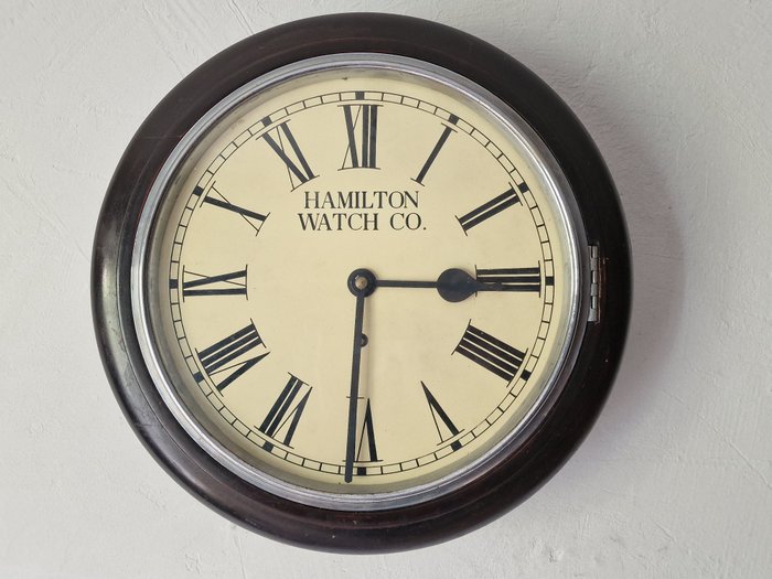 Horloge de taverne/pub - Hamilton Watch & Co. -   Bois - 1900-1910