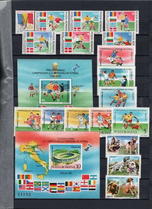 Romania 1990/2000 - extensive collection of Romania 1990-2000 in superb mnh quality with cv of 813 euro - michel 2021 year-4585/5545