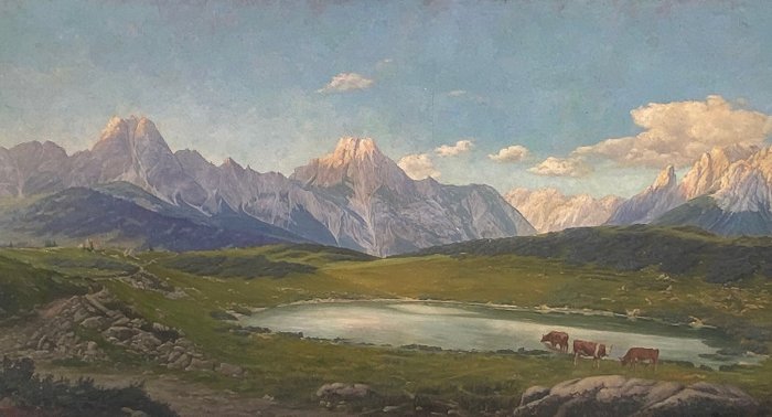 Marcelliano Canciani (1873-1953) - Paesaggio di montagna - XXL format