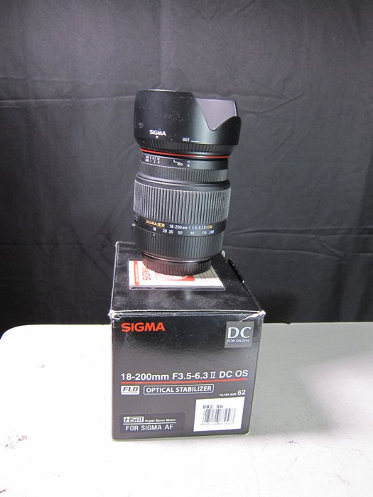Sigma obiettivo 18-200mm F3.5-6.3 II DC OS stacco Sigma AF Kameran linssi