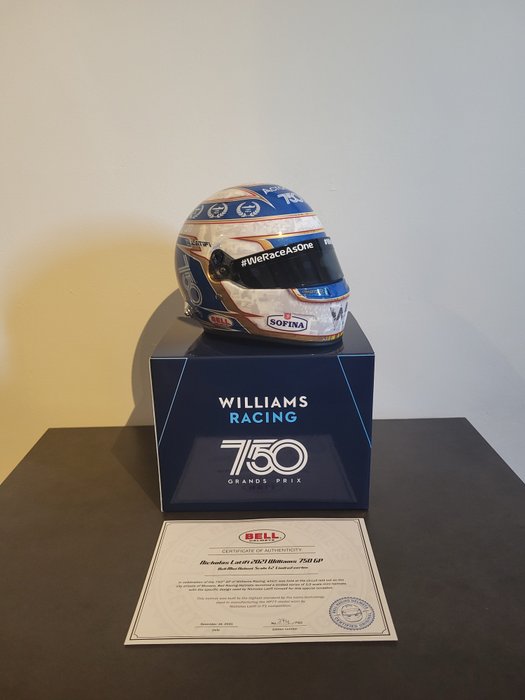 Williams - 750th GP - Nicholas Latifi - 2021 - Capacete escala 1/2 