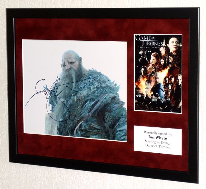 Game of Thrones - Ian Whyte (Dongo) Premium Framed, signed, Certificate of Authenticity