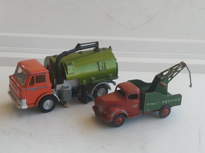 Dinky Toys 1:48 - 模型卡车 - Original First Issue - First Serie Commer Breakdown "DINKY SERVICE" Lorry no. 25X - 1949 - 原创第一期“JOHNSTON”道路清扫车，编号 451 - 1971