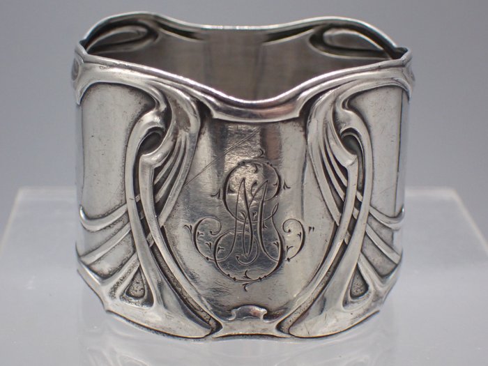 Serviett ring - Jugendstil  - .800 sølv
