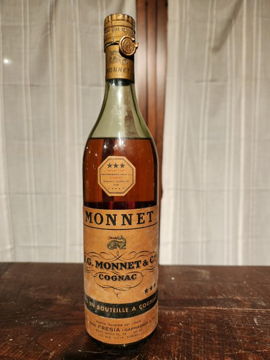 J. G. Monnet - 3 Star - Sélection Des Premier Crus du Cognac  - b. 1950‹erne - 73 cl
