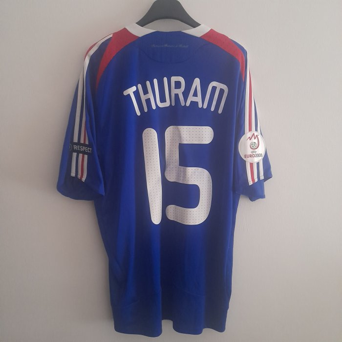 Francia - Europamästerskap i fotboll - Thuram - 2008 - Fotbollströja