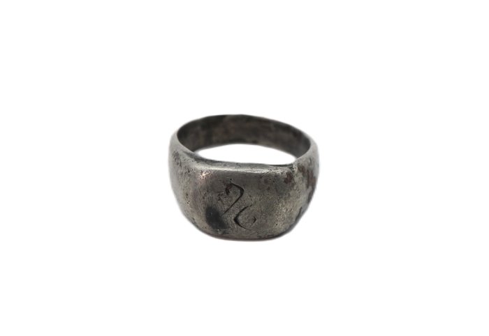 中世纪 - 北欧欧洲 银 戒指  (没有保留价)