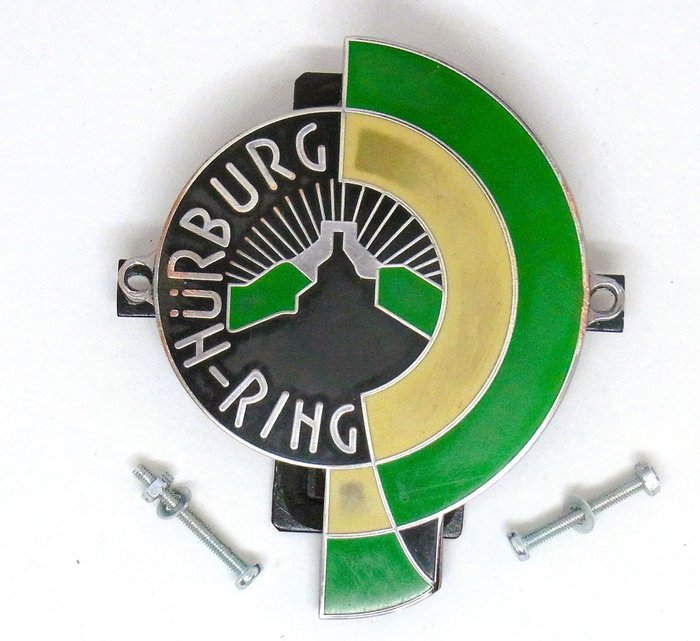 Märke 1960's Nurburgring Car Badge - Tyskland - Sent 1900-tal