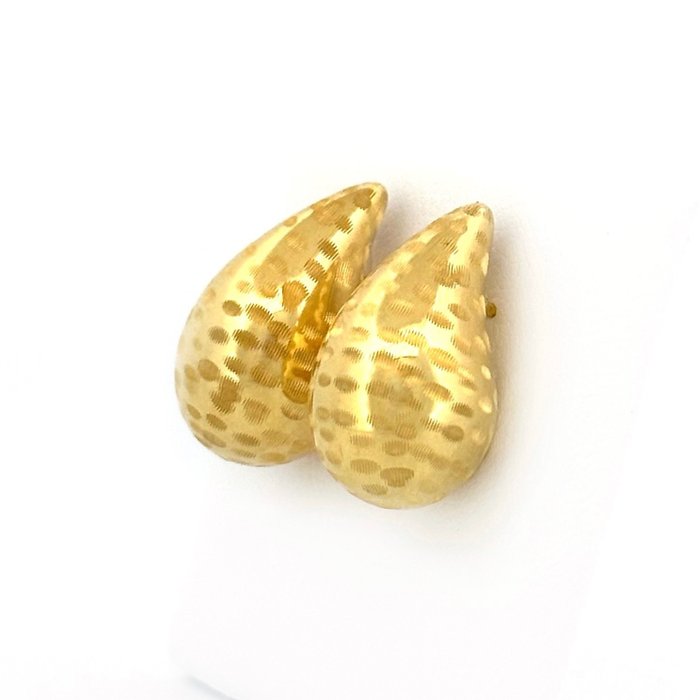 Teardrops Earrings - 4.1 gr - 18 Kt - 耳环 - 18K包金 黄金 