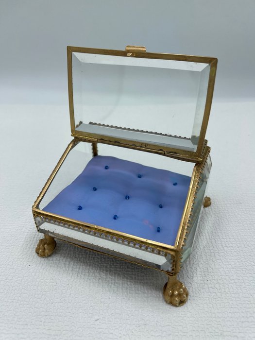 Jewellery box - Brass, Bronze, Biseauté glass
