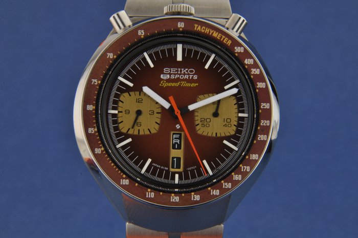 Seiko - Bullhead Speedtimer Automatic Chronograph - 6138-0040 - Bărbați - 1970-1979