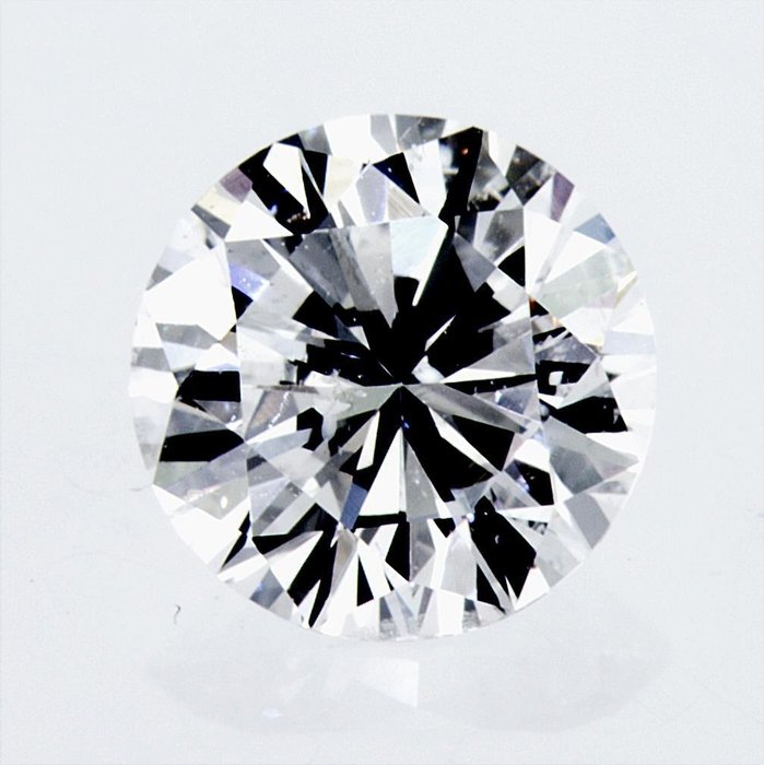 1 pcs Diamant  (Naturlig)  - 1.01 ct - Rund - D (fargeløs) - SI2 - Det internasjonale gemologiske institutt (IGI)