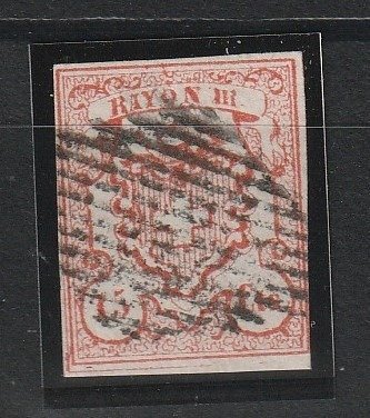 Suisse 1852 - Rayonne III petits chiffres - SBK nrs 19