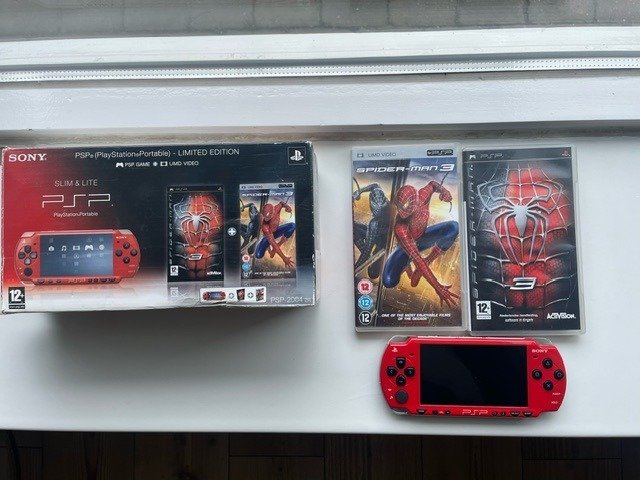 Sony - PlayStation Portable PSP Spider-Man 3 Limited Edition Collector's item Complete - Videojáték-konzol (1) - Eredeti dobozban
