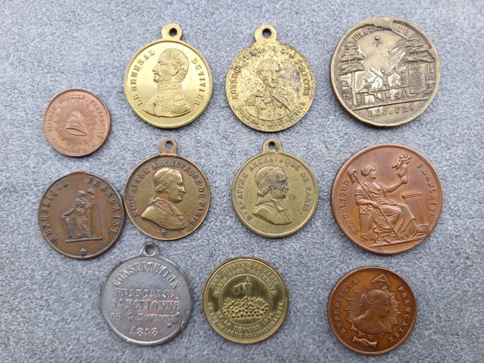 Ranska - Mitali - Collezione medaglie rivoluzione 1848 - 1848